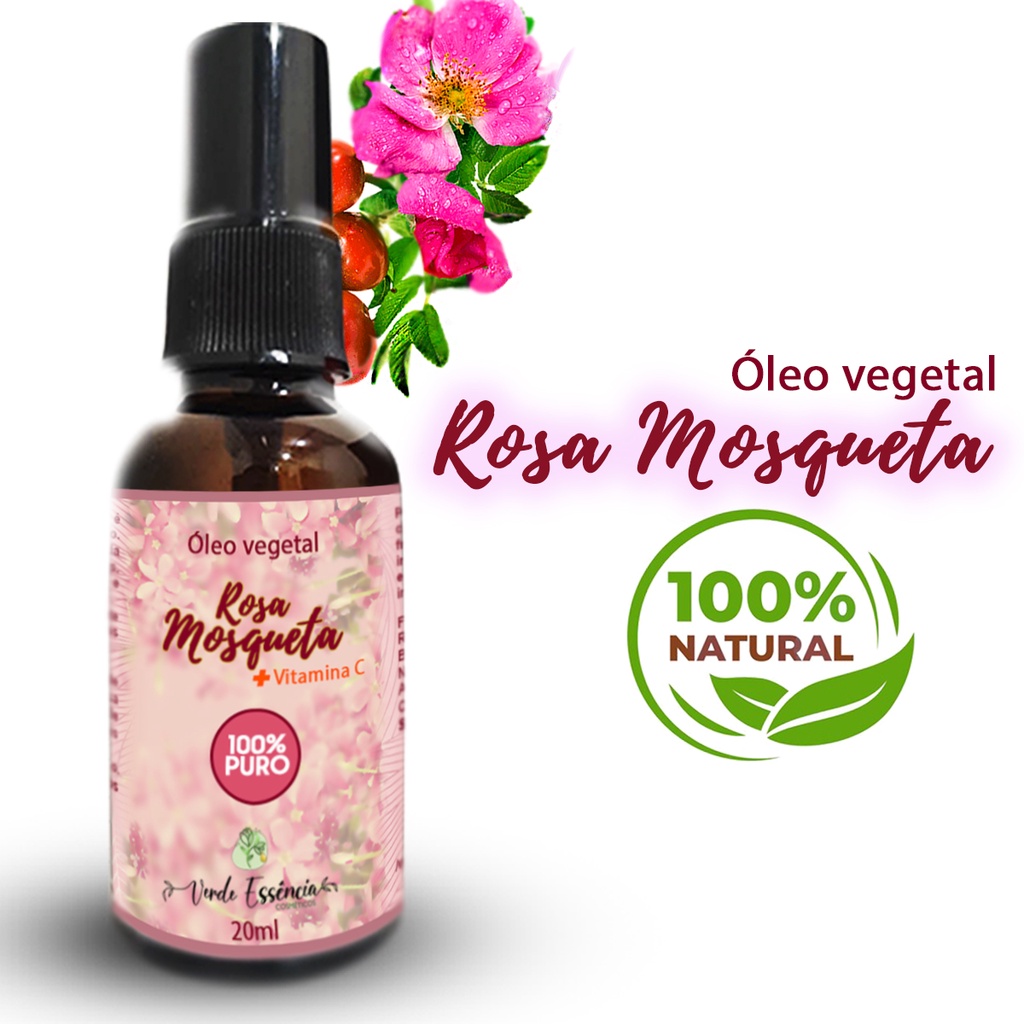 Óleo Vegetal de Rosa Mosqueta 30mL - 100% Puro - Elimina Manchas, Anti ...