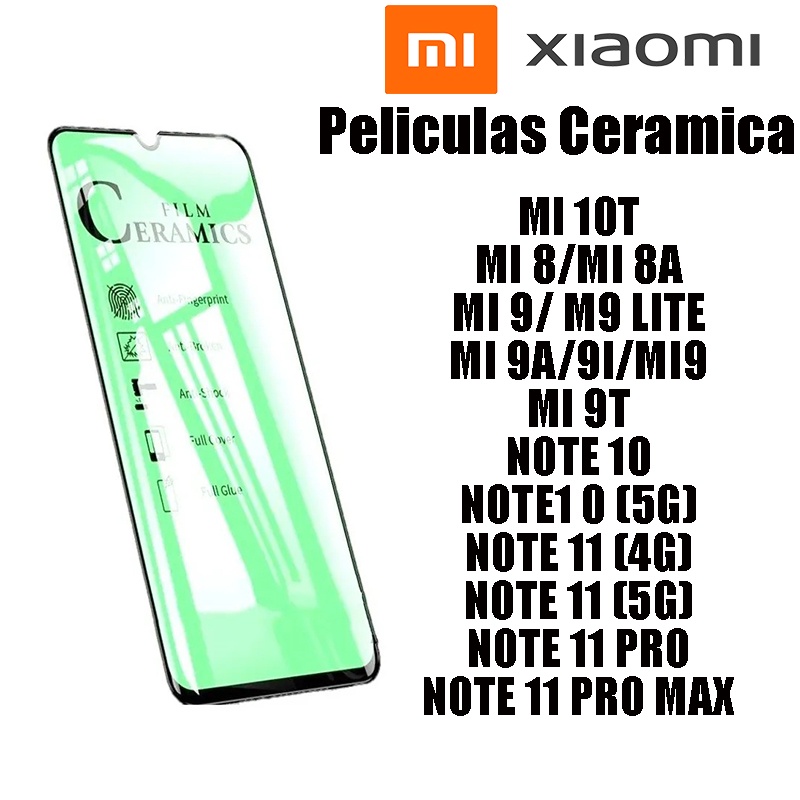 Kit 3x Película 9D Cerâmica Xiaömi