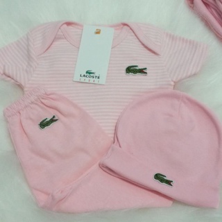 kit Lacoste para bebê menina