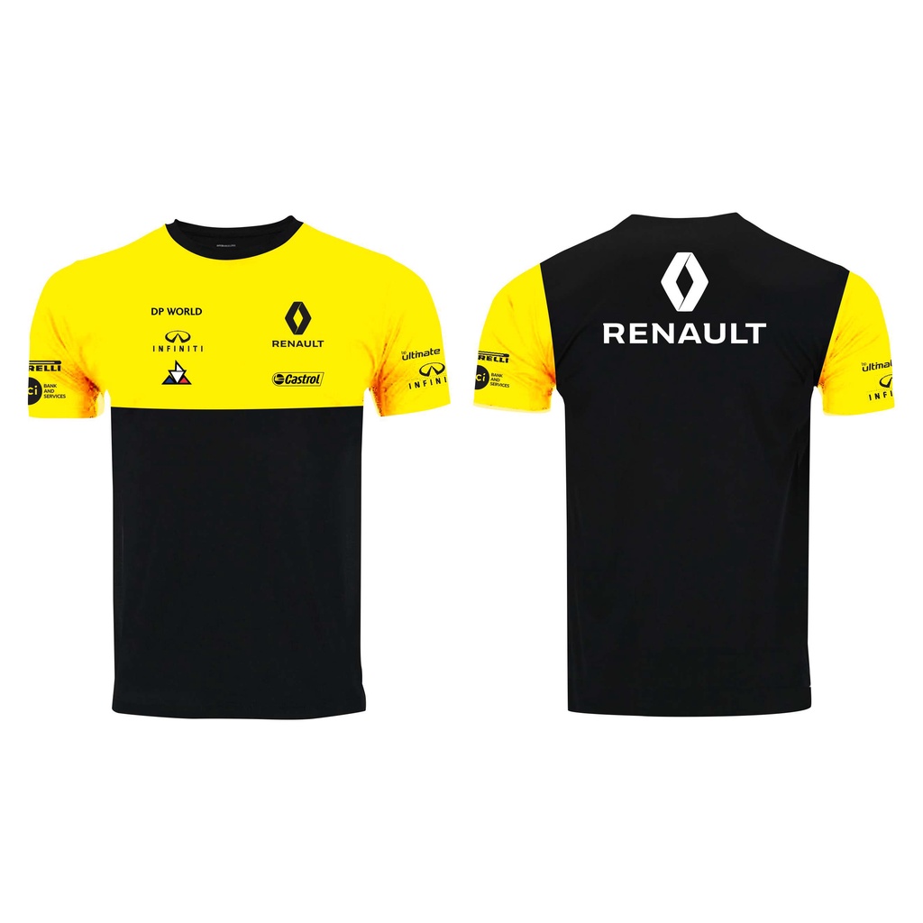 Camisa Formula 1 F1 Renault 2020 Double Shopee Brasil