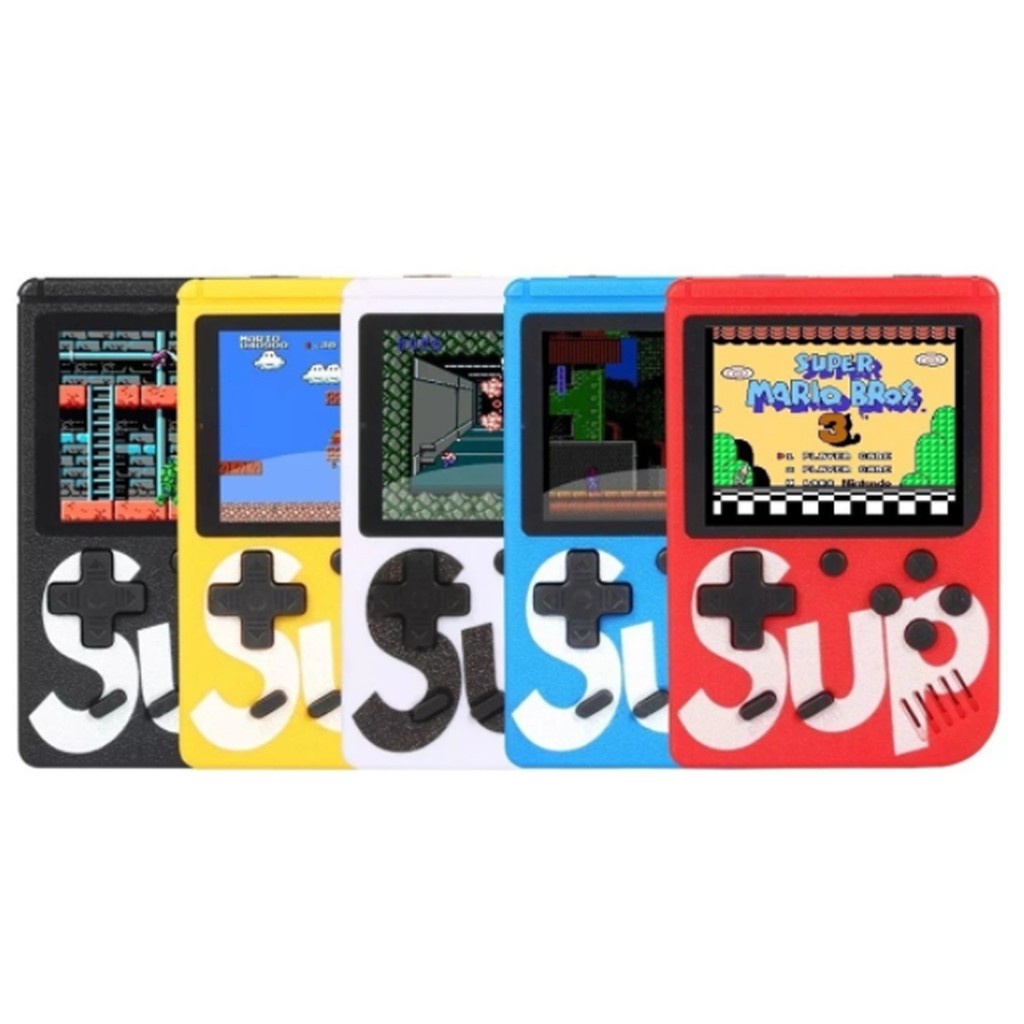 Video Game Portátil SUP Com Controle 2 Jogadores 400 Jogos Mario Pac man  Donken Mini Box Plus - Escorrega o Preço