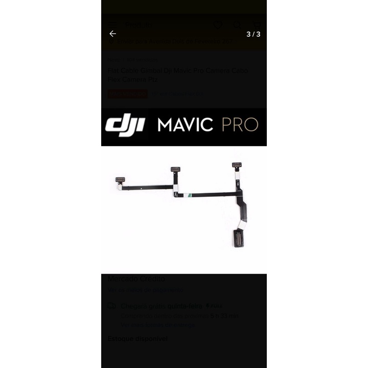 Kit De Réparation Câble Gimbal Pour DJI Mavic Pro - Câble Plat Flexible + Plaque D'absorption - Neuf