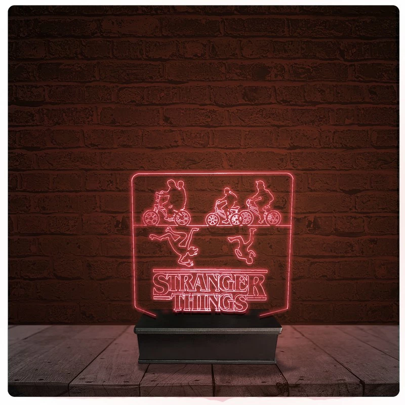 Abajur Luminária Acrílico Led - Stranger Things