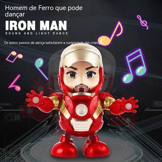 Robo De Brinquedo Robô Dançante Homem De Ferro Pode Cantar Brinquedos Elétricos Meninos Meninas Bebês 0-3 Anos