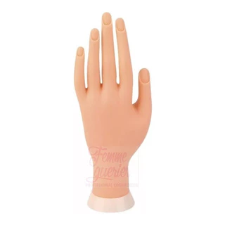 Mão Postiça Para Treino Manicure Silicone Unhas Gel Dedo em Oferta na Shopee