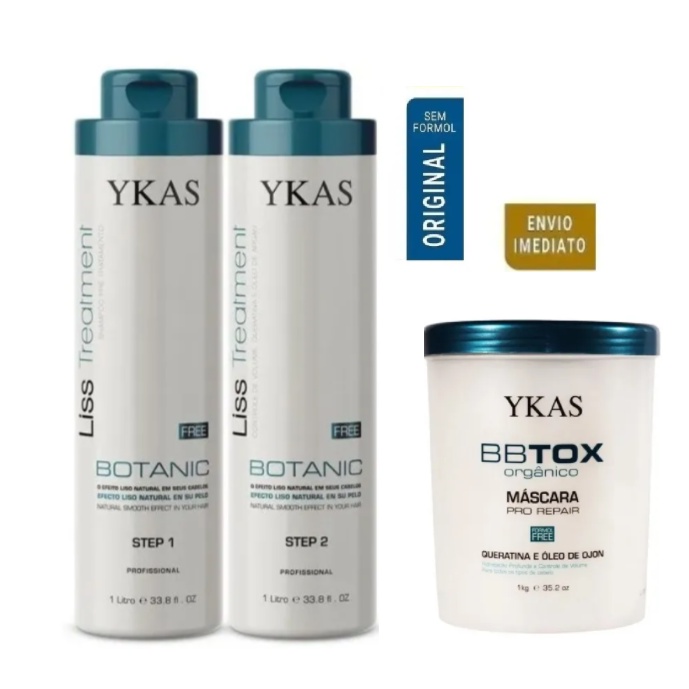 Progressiva Orgânico Ykas + Botox Orgânico 1Kg + Brinde | Shopee Brasil