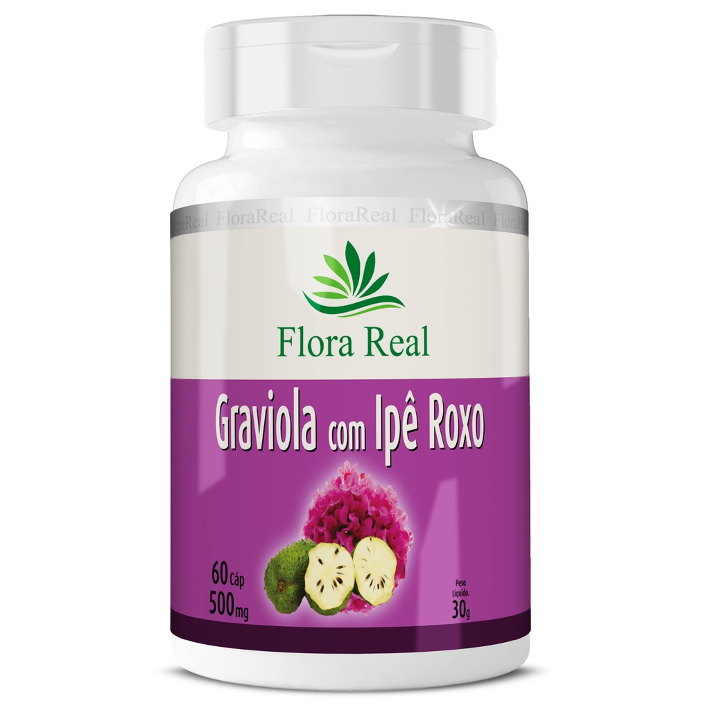 Graviola Com Ipê Roxo 60 Cápsulas | Shopee Brasil