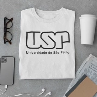 Camiseta USP Universidade de São Paulo Camisa Masculina / Unissex