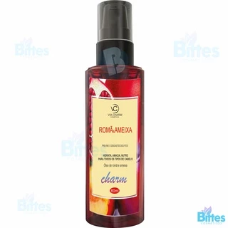 Óleo Reparador de Pontas Romã e Ameixa Via Charm Cosméticos Proteção Térmica e Brilho