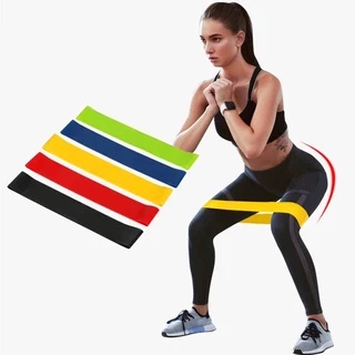 Kit 5 Faixas Elástica de Resistência para yoga Pilates Treino Academia em Oferta na Shopee
