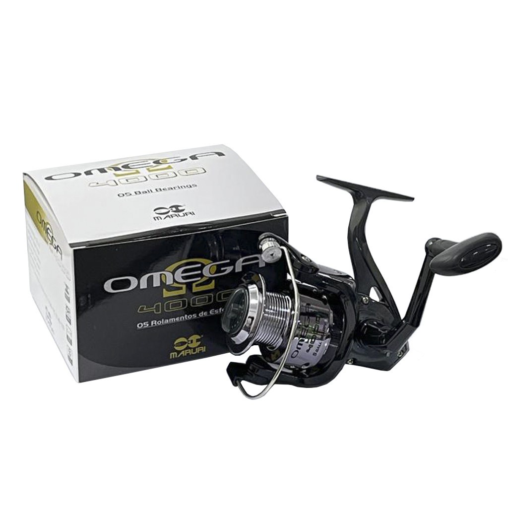 Molinete Omega 4000 Maruri 5 rolamentos | Shopee Brasil