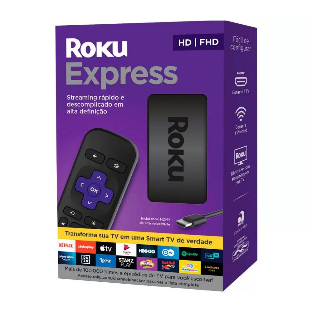 Roku Express - Dispositivo Streaming Player, Full HD, HDMI, Conversor ...