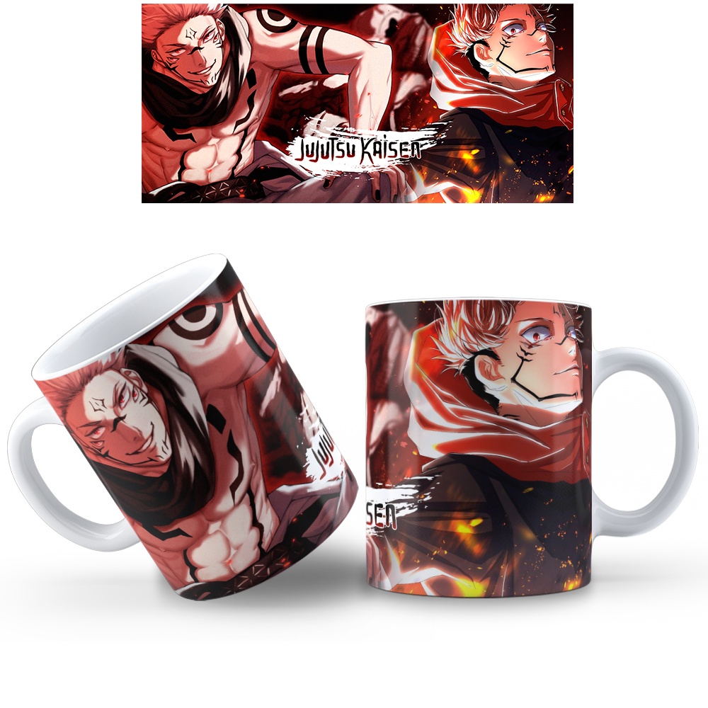 Caneca Jujutsu Kaisen de Porcelana Vários modelos