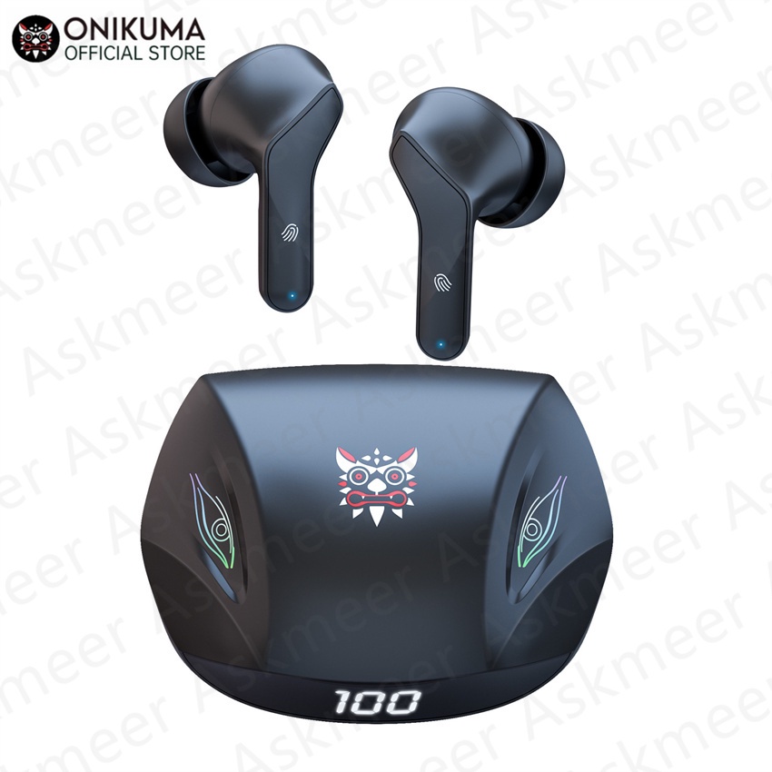 ONIKUMA T33 TWS Esporte Sem Fio Bluetooth Headset Gaming Com Microfone Cancelamento De Ruído Para iPhone Android Phone