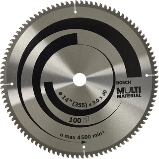 Disco de Serra 355mm MultiMaterial Bosch 100 Dentes de Widea PRO - 14"