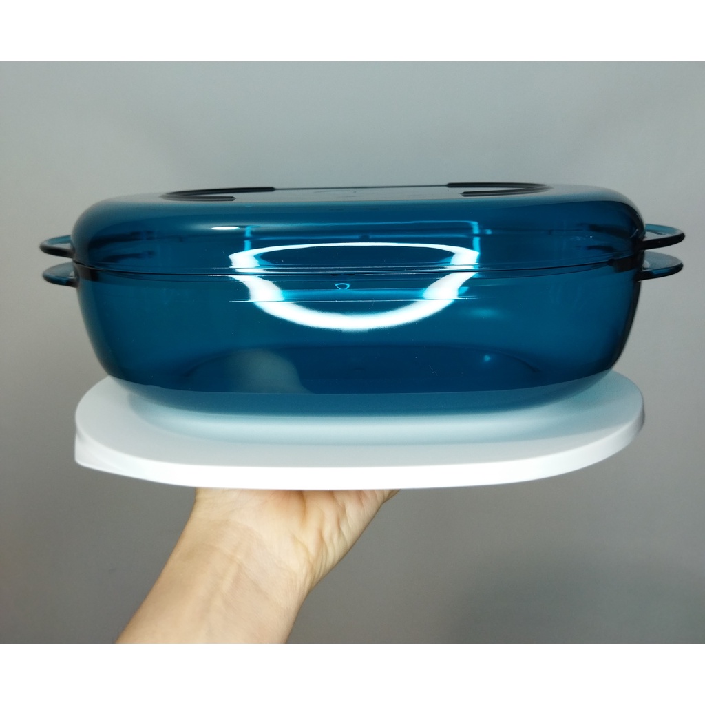 Tupperware Travessa Microplus Oval Turmalina 1,5 Litros Policarbonato ...