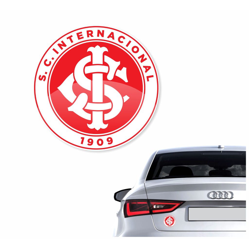 EMBLEMA ADESIVO ESCUDO INTER TIME FUTEBOL RESINADO CARRO | Shopee Brasil