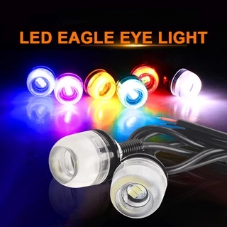 12v 18MM LED De Olho De Águia À Prova D'água DRL Luz De Nevoeiro De Giro De Motocicleta