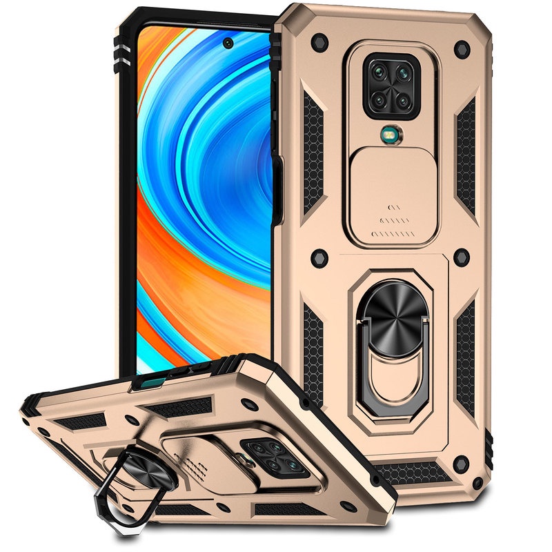 Capa De Celular Resistente A Arranhões Com Suporte De Anel Para Redmi Note 9s/9 Pro Max
