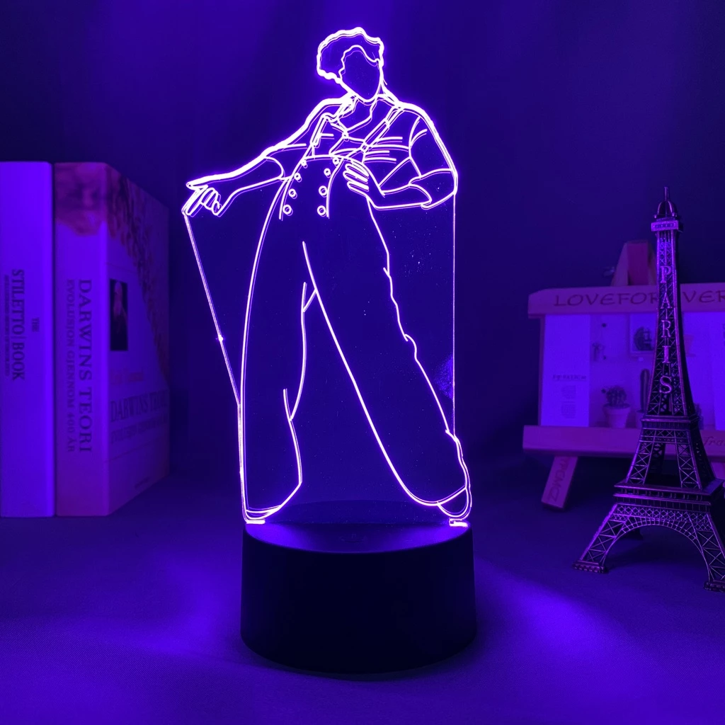 Harry Styles Figure Lâmpada Led Noturna luminária acrílico abajur 3d