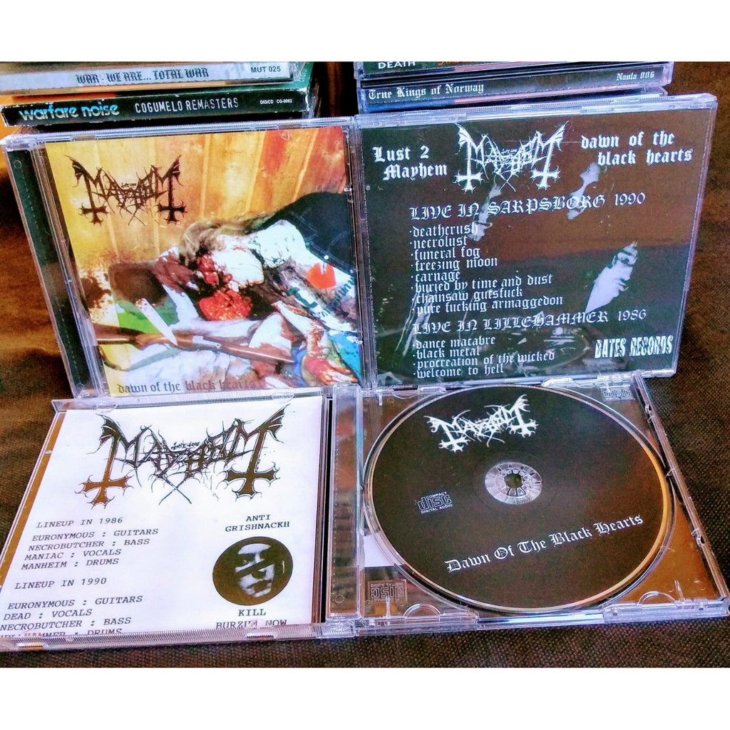 Mayhem The Dawn Of The Black Hearts CD Digipack bootleg bo