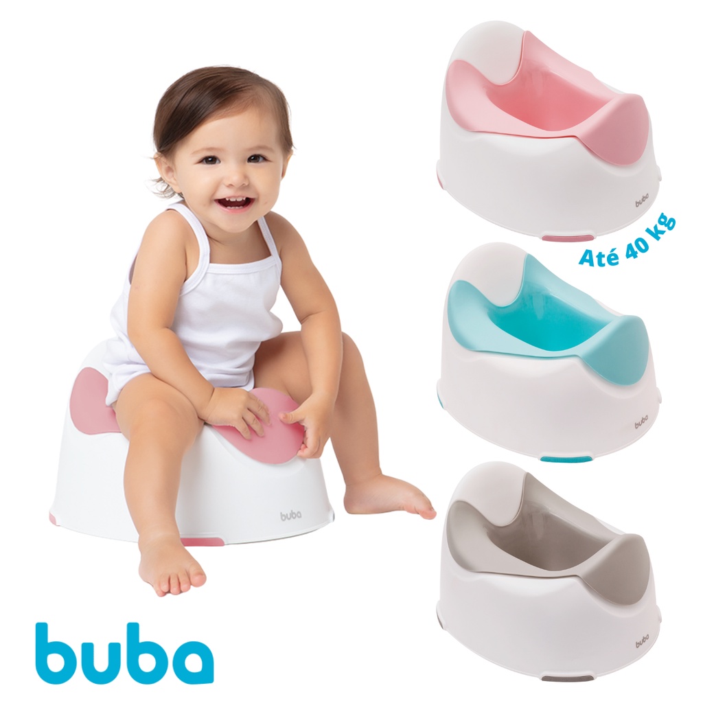 Troninho Infantil Penico Buba Rosa Azul Cinza Para Menino Menina ...