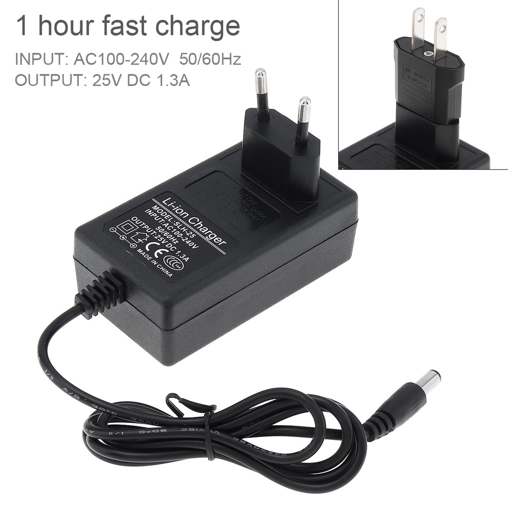 100-240V Multifuncional 25V DC Suporte De Carregador De Furadeira Elétrica De Íon-Lítio US/EU Fonte De Alimentação Para De/Chave