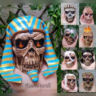 Caveiras Eddie - Iron Maiden - Gesso - Enfeite – Decorativa