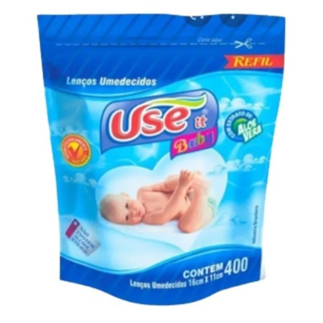 Kit Pacotão Com 6 Refil Com 400 Lenços Umedecidos -Total 2400 Unidade USE IT ATACADO