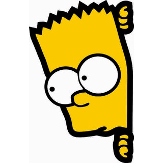 Adesivo Bart Simpson Grande Para Carro, Moto, Parede, Casa, Caderno em  Promoção na Americanas