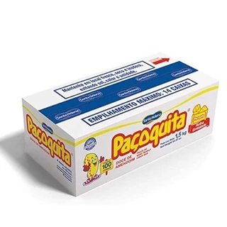 Paçoca Paçoquita Rolha Caixa com 100 Unidades e 1,5kg