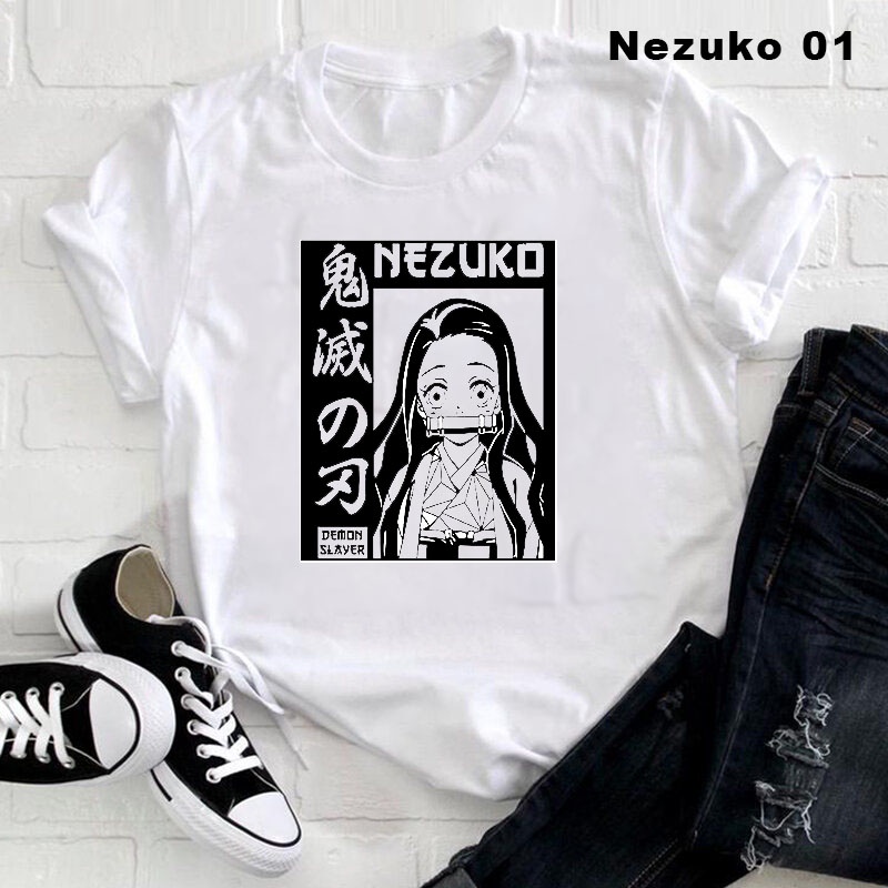 Camisa Camiseta Nezuko Oni Demon Slayer Kimetsu No Yaba Otaku