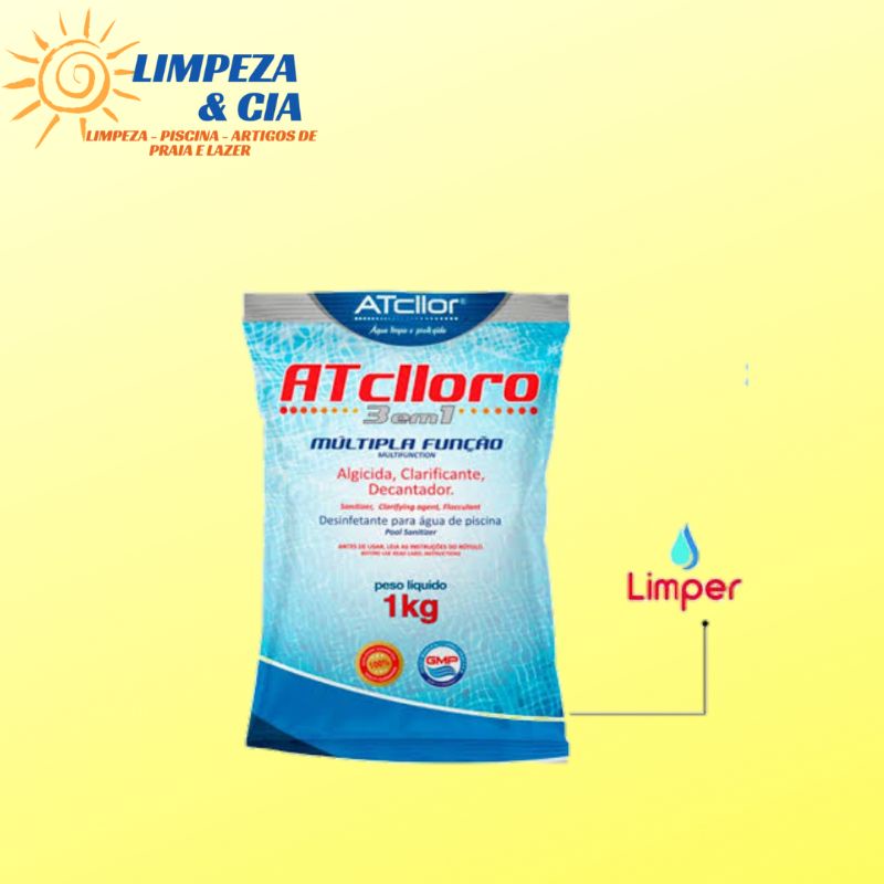 CLORO LIMPER MULT AÇÃO 1 KG. | Shopee Brasil