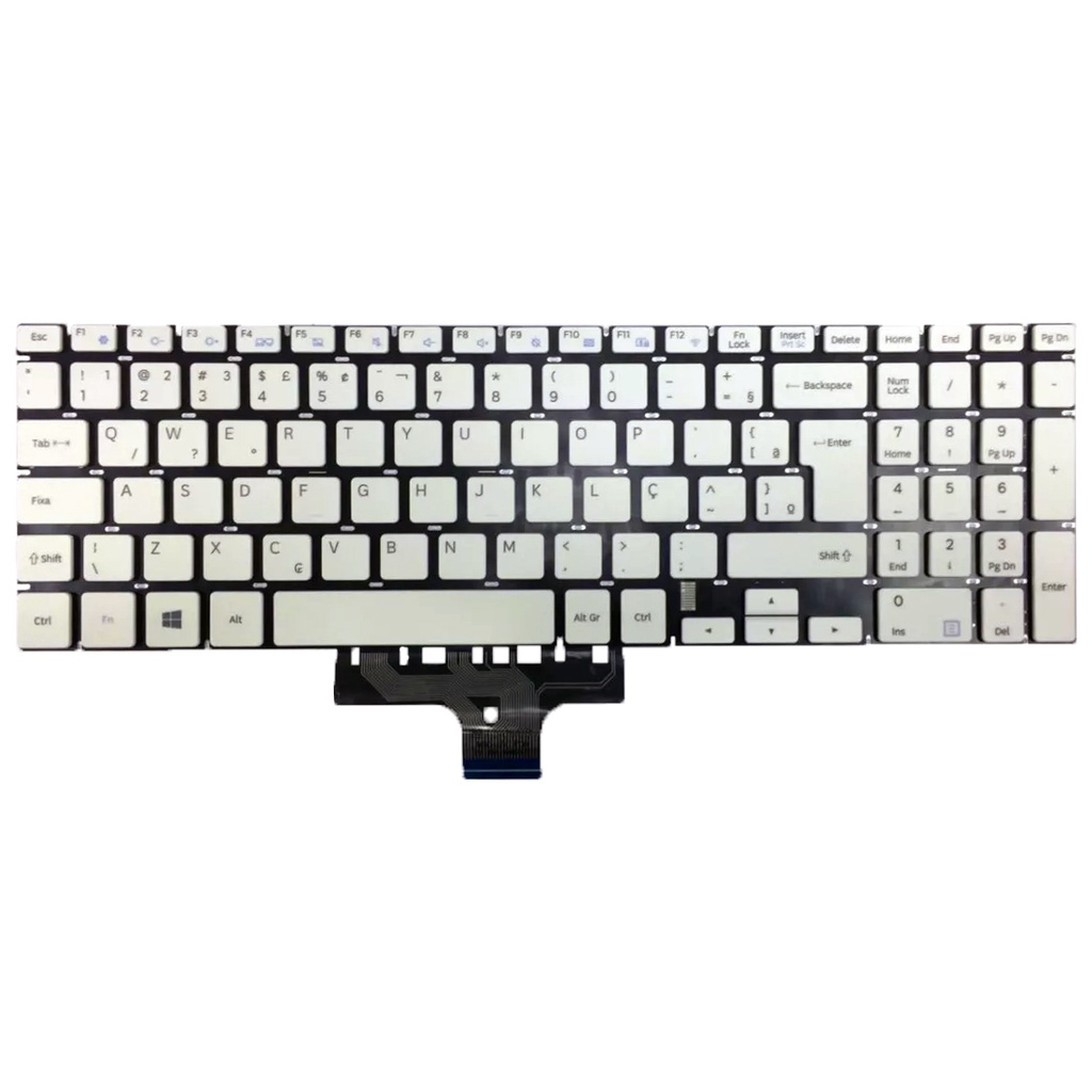 Teclado Notebook Samsung Np300e5m Np300e5k Np500r5m Branco