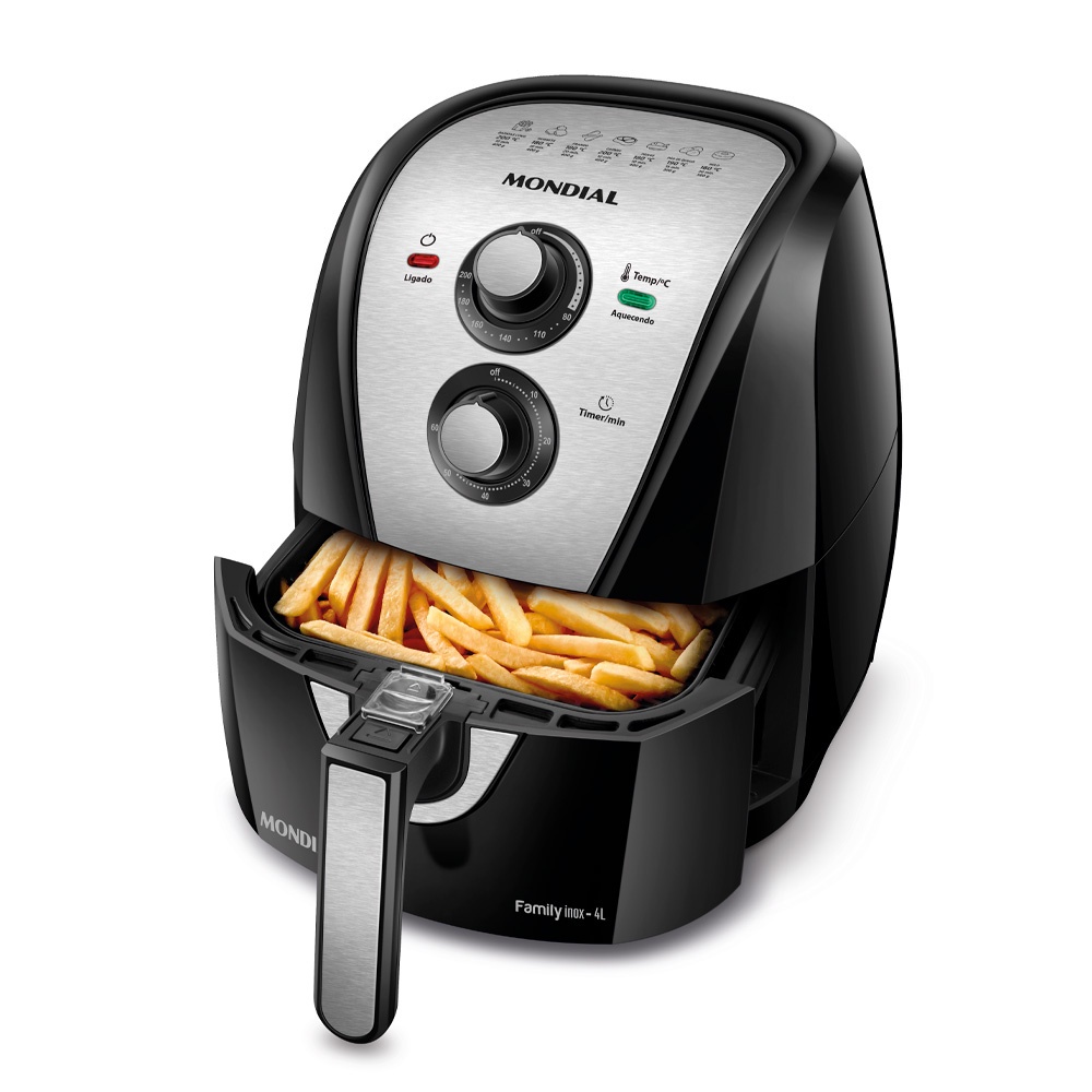 Fritadeira Air Fryer 4 Litros Preto AFN-40-BI Mondial 110v