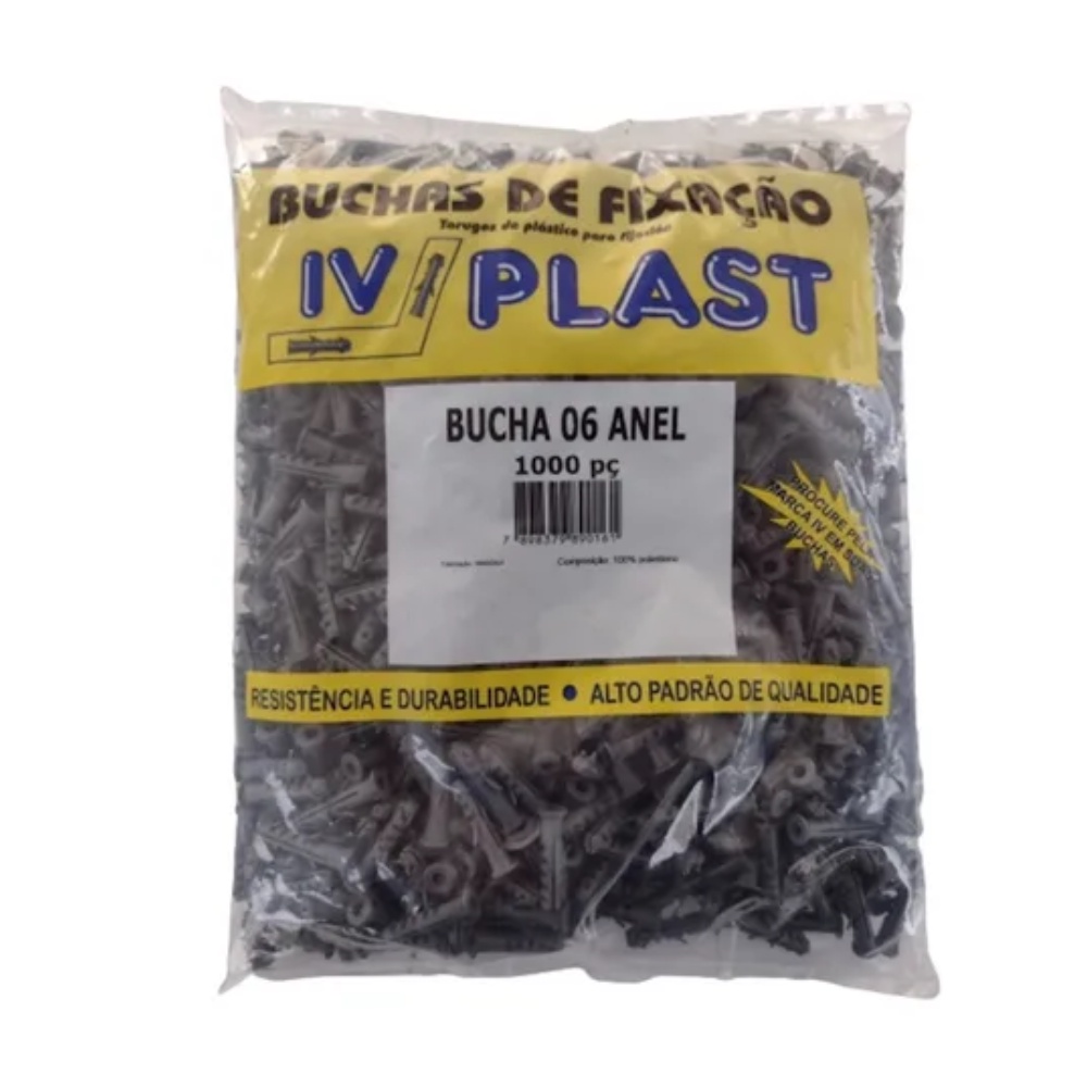 Bucha C/anel Aba Fixação - Iv Plast