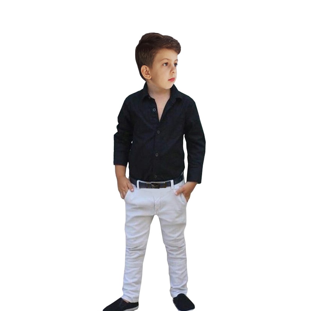 Calça infantil discount branca masculina