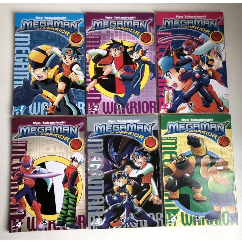 Megaman NT Warrior 1 ao 6 (mangás usados) | Shopee Brasil