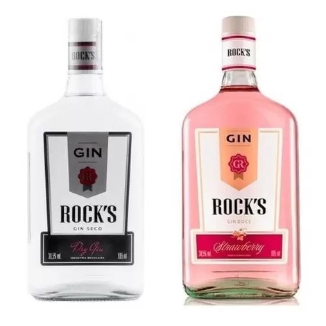 Gin Rocks Strawberry e Seco 1L (Envio rápido) | Shopee Brasil