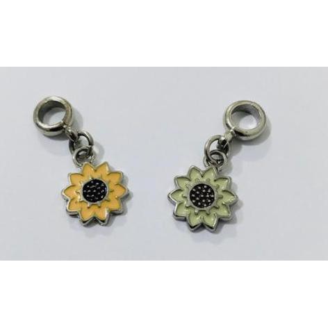 Berloque Girassol Flor Amarelo