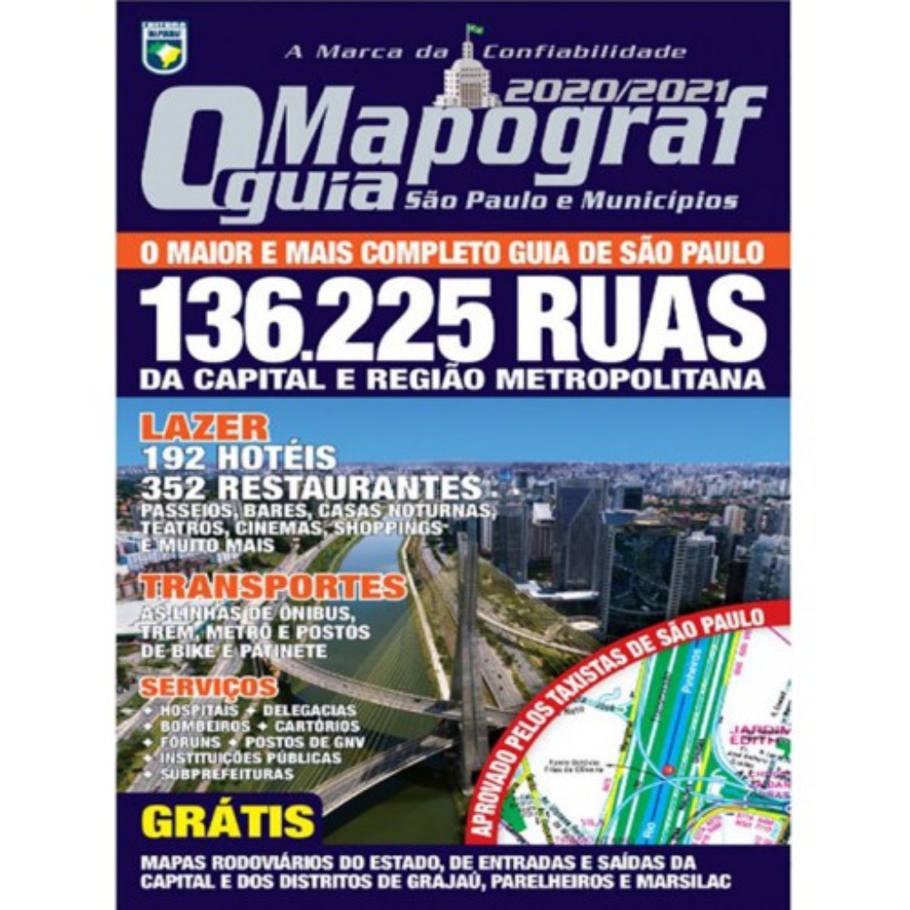 Guia de Ruas de São Paulo - Mapograf 2020/2021 | Shopee Brasil