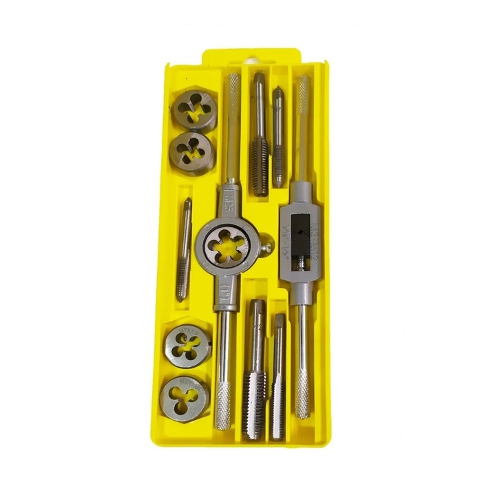 Kit Macho E Tarracha Jogo 12 Peças Para Madeira Alumínio Aço ID-6375H ...
