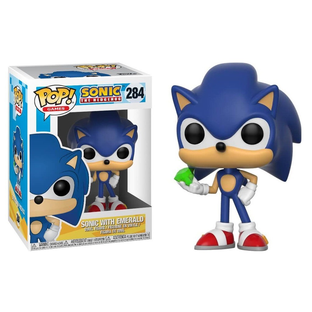 Funko Pop! - Sonic The Hedgehog - Sonic Com esmeralda #284