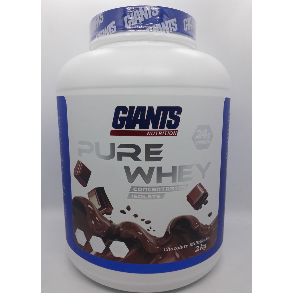 Pure Whey 2kg Giants Nutrition Whey Isolado E Concentrado – SABOR CHOCOLATE