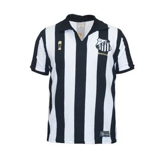 Camisa Retrô Masculina Santos Bimundial Listrado 62/63 P