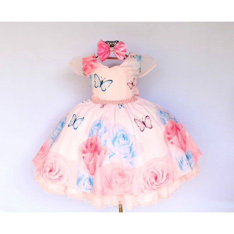 Vestido infantil clearance de borboleta