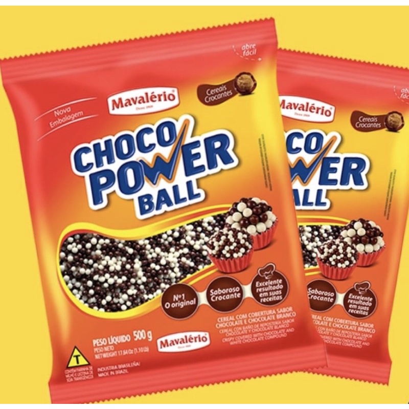 Choco Power Ball 500gr Mavalério | Shopee Brasil