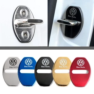 4 Peças Para Volkswagen Tampa De Proteção Da Fechadura Da Porta Do Carro Em De Aço Inoxidável Para Volkswagen VW Polo 9n 9n3 gol g5 g4 g3 g6 Nivus Fox new Beetle Virtus Golf Mk4 Mk7 MK3 jetta mk6 Up Passat b5 b6 b7 Tiguan Acessórios