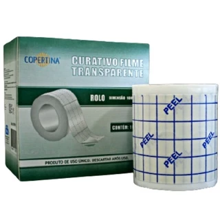 Curativo Filme Transparente Adesivo 5cm x 10 Metros - Copertina