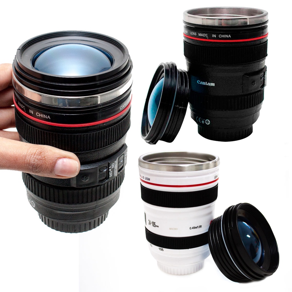 Copo Térmico Lente Câmera Caneca Macro Caniam Ef 24-105mm | Shopee Brasil